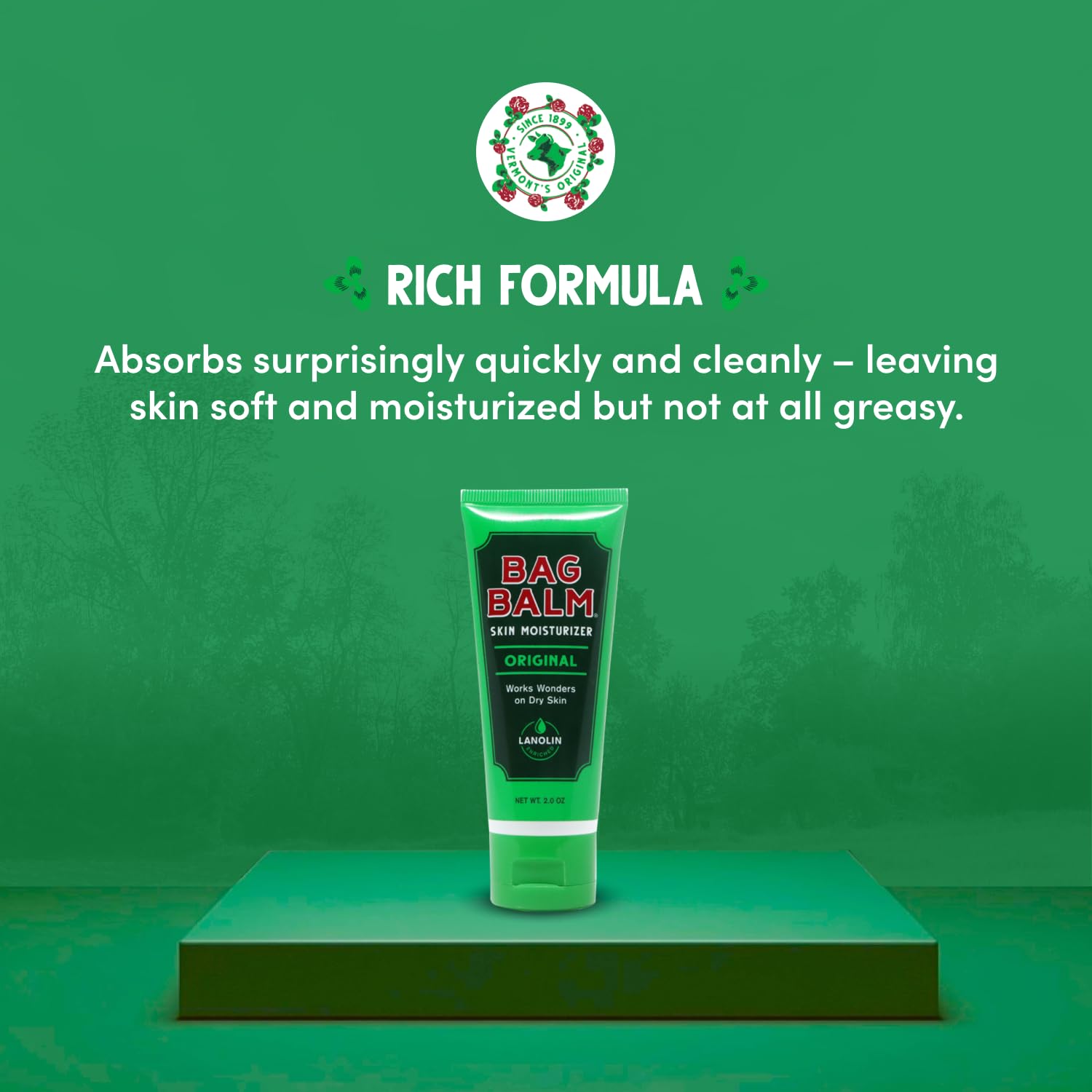 Bag Balm being applied to dry hands for immediate softness