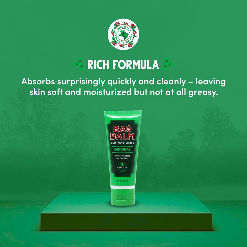 Bag Balm being applied to dry hands for immediate softness