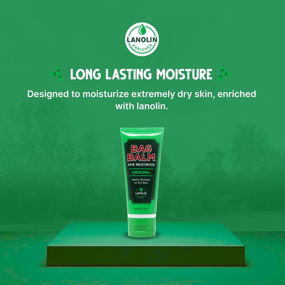 Fragrance-free Bag Balm formula ideal for sensitive skin care
