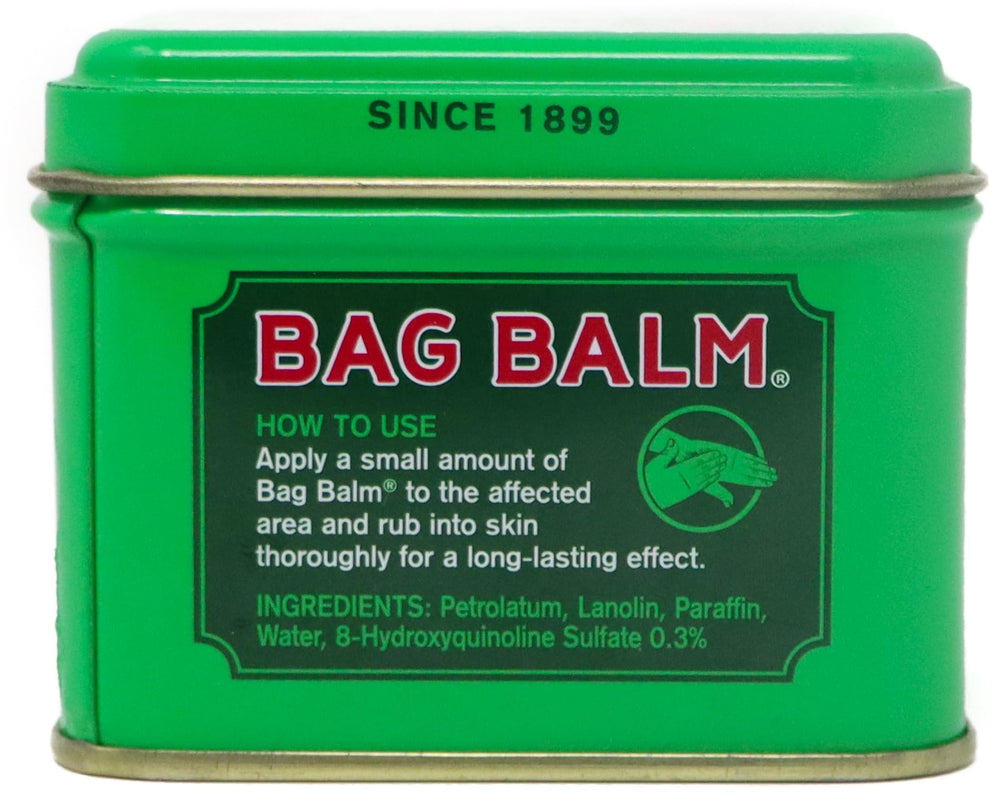 Bag Balm para rostro y cuerpo, hidratación duradera para uso diario.