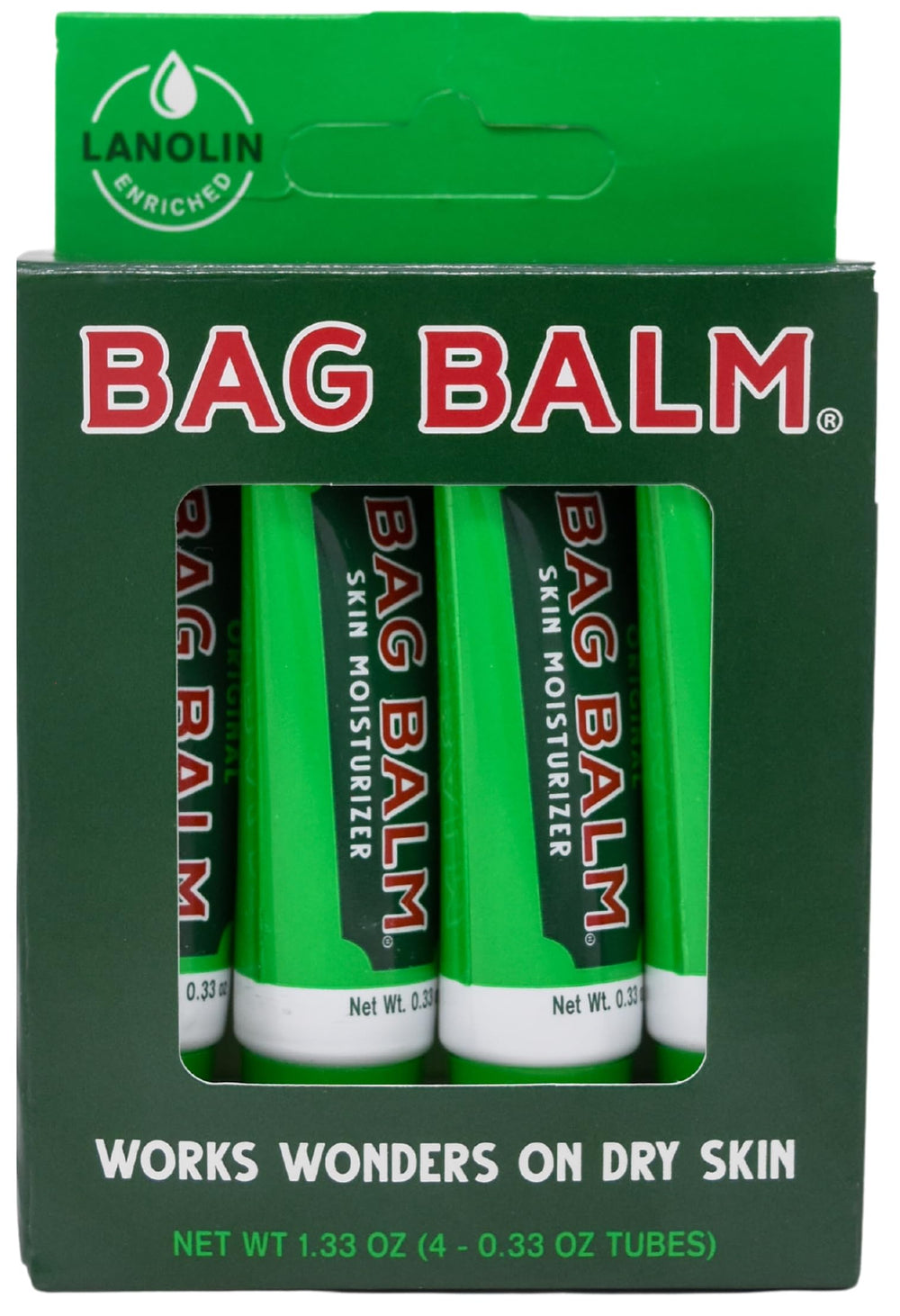 Bag Balm Original: caja regalo con 4 tubos para piel y labios.