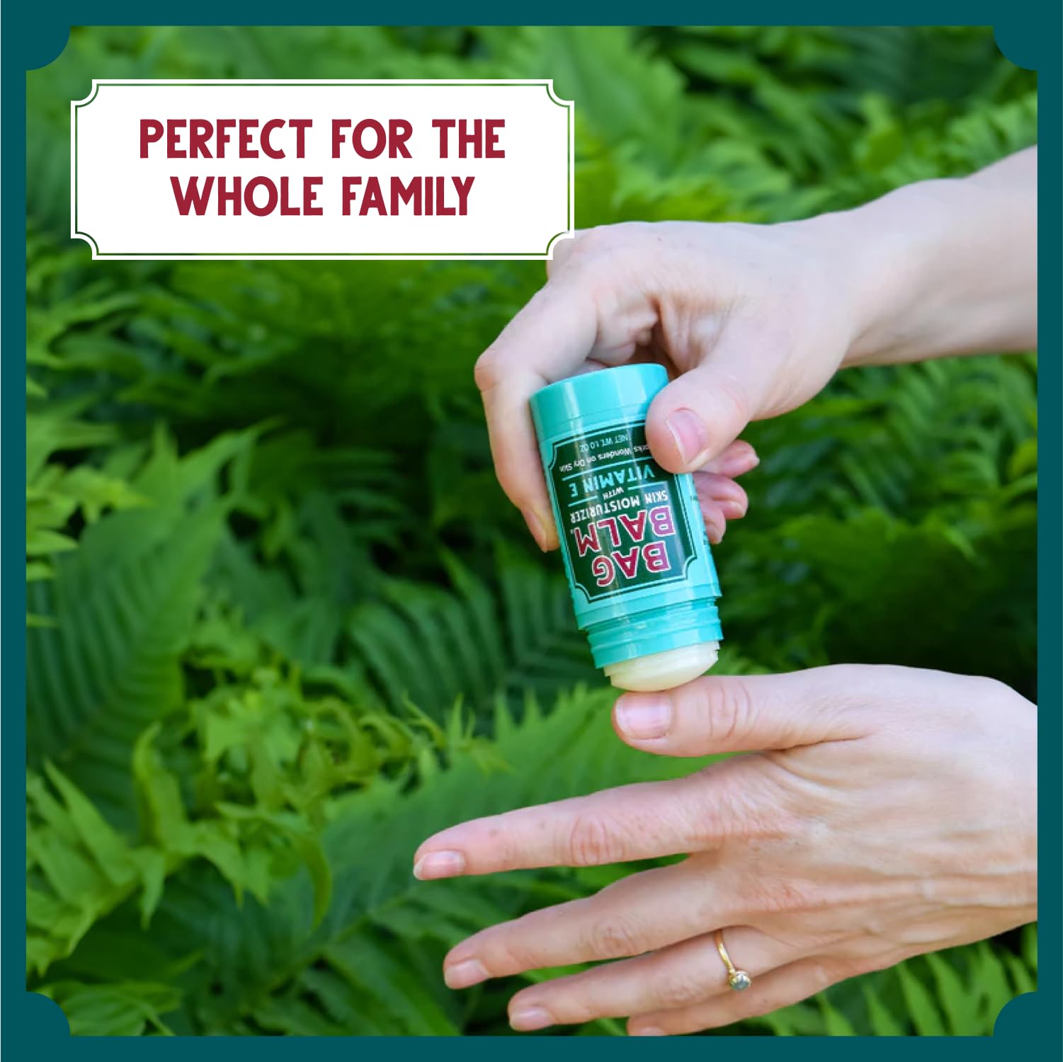 Bag Balm Original keeps ingredients simple and gentle for sensitive skin