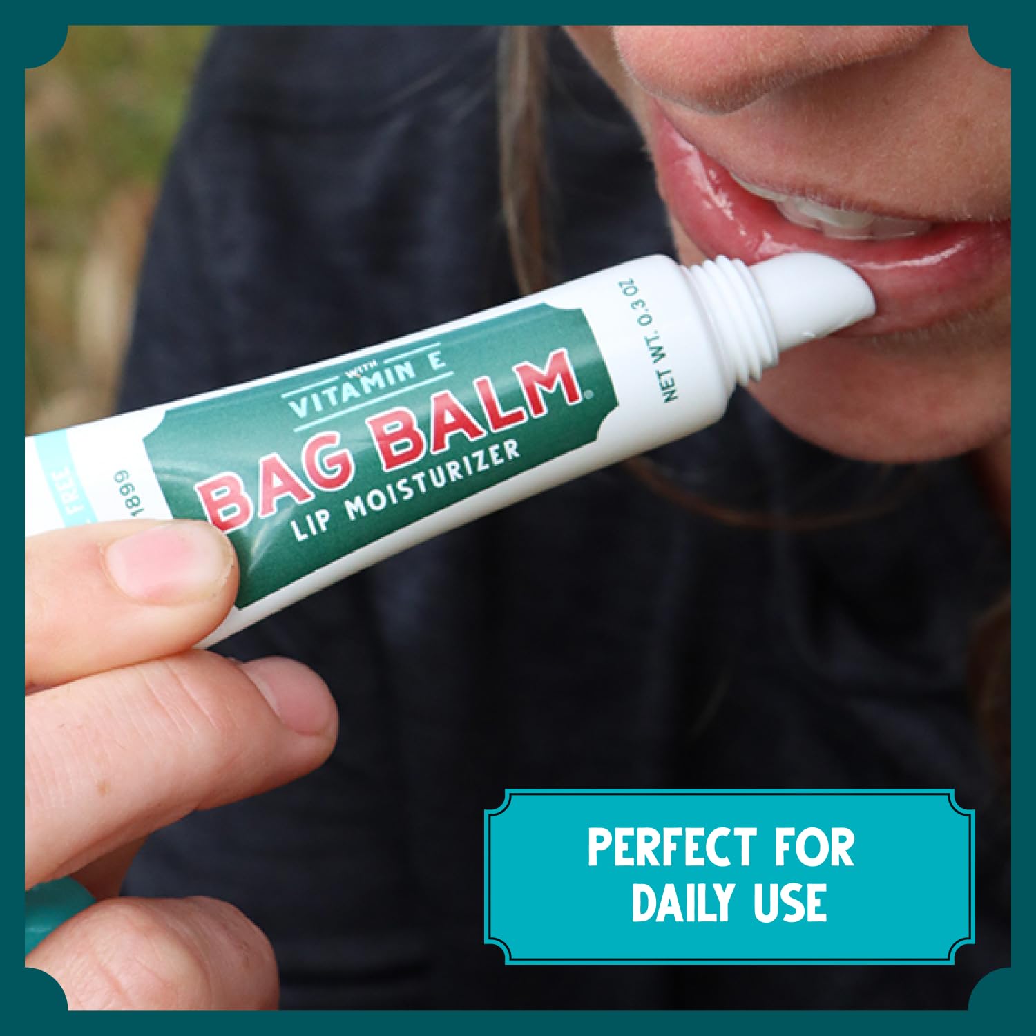 Bag Balm sin fragancia, cuidado suave para labios y piel sensible.