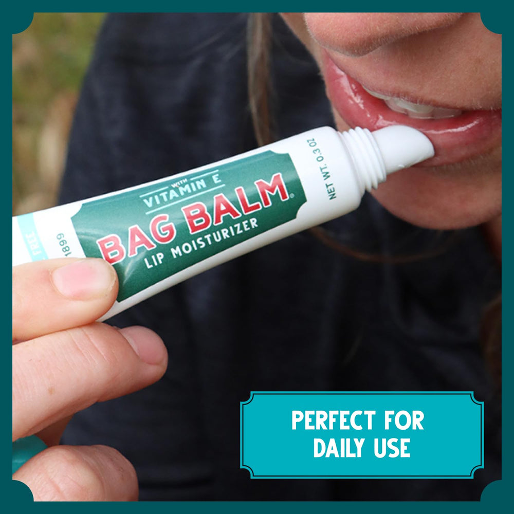 Bag Balm sin fragancia, cuidado suave para labios y piel sensible.
