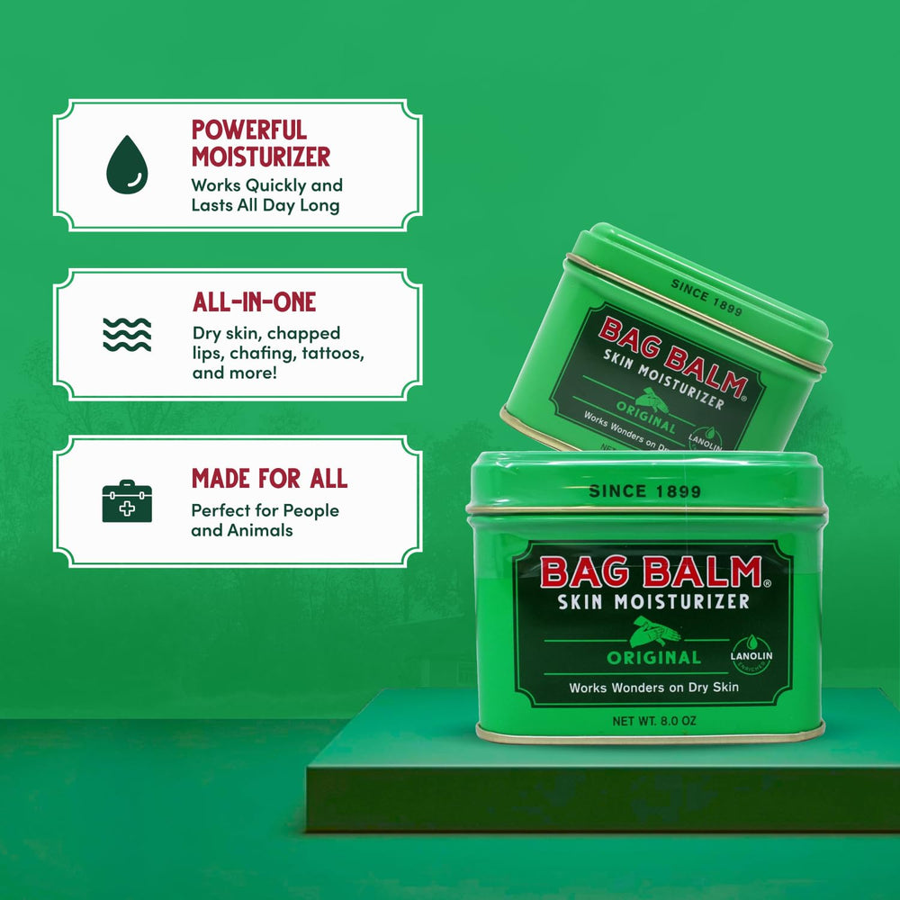 Bag Balm sunburn soothing ointment provides gentle post-exposure care