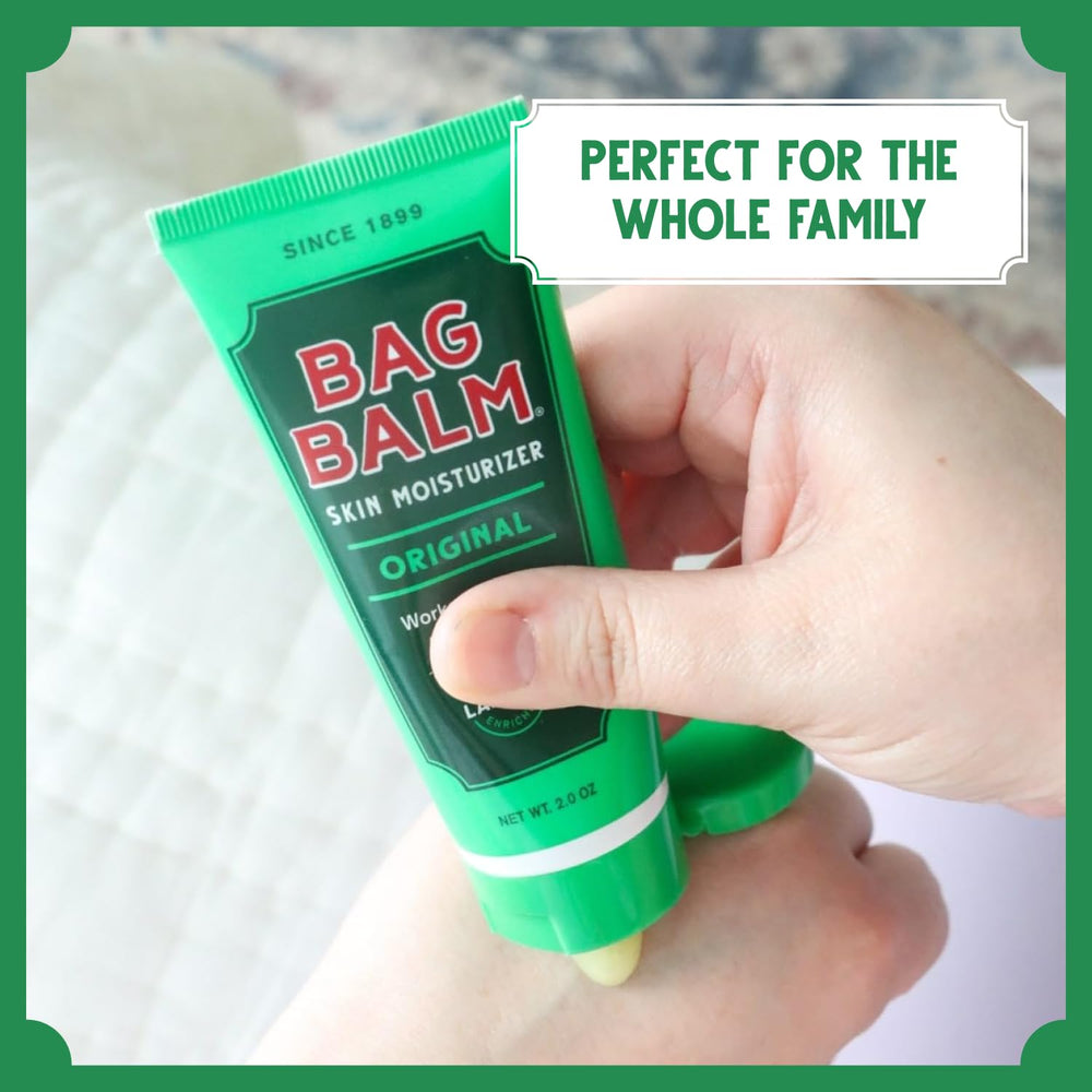Bag Balm versatile for lips, hands, heels, and other dry areas
