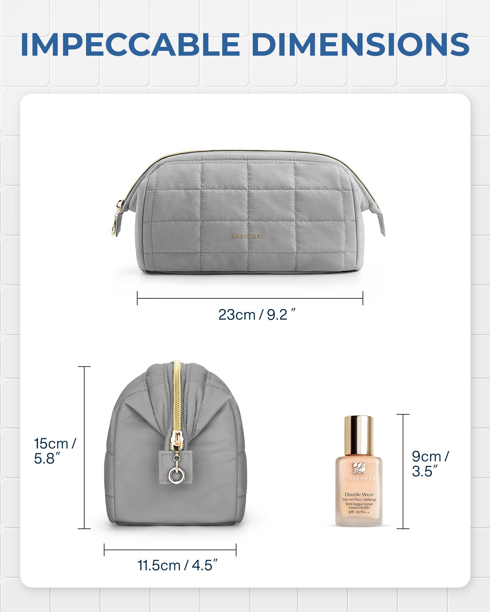 BAGSMART taslan fabric cover feels soft yet durable for travel.
