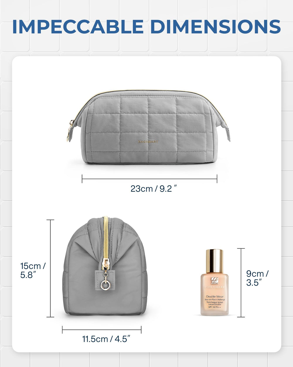 BAGSMART taslan fabric cover feels soft yet durable for travel.