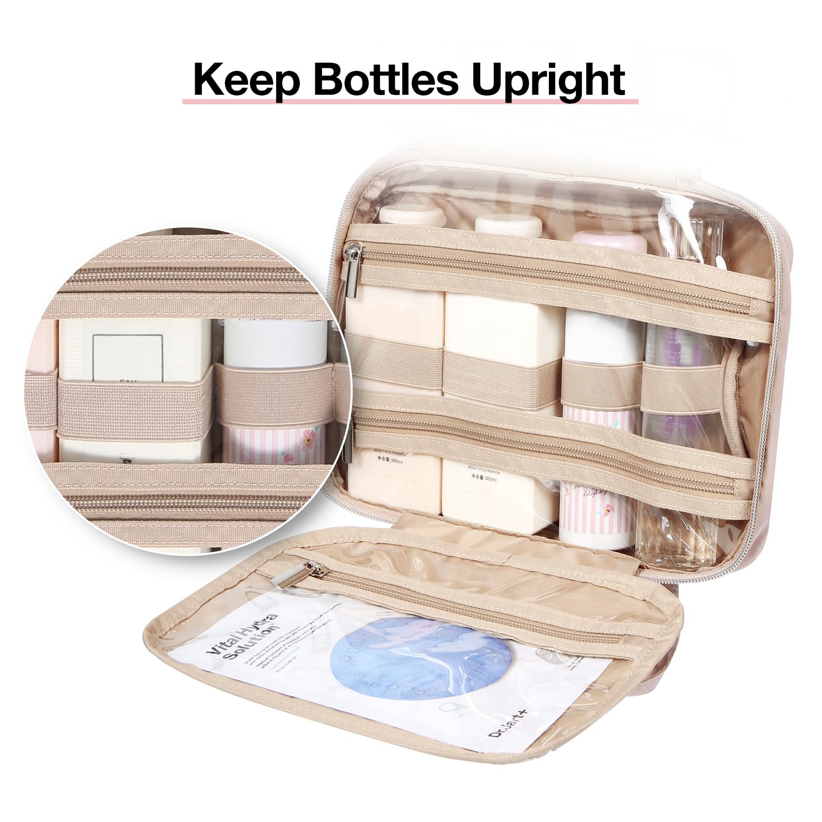 BAGSMART 360-degree swivel hook provides versatile hanging options