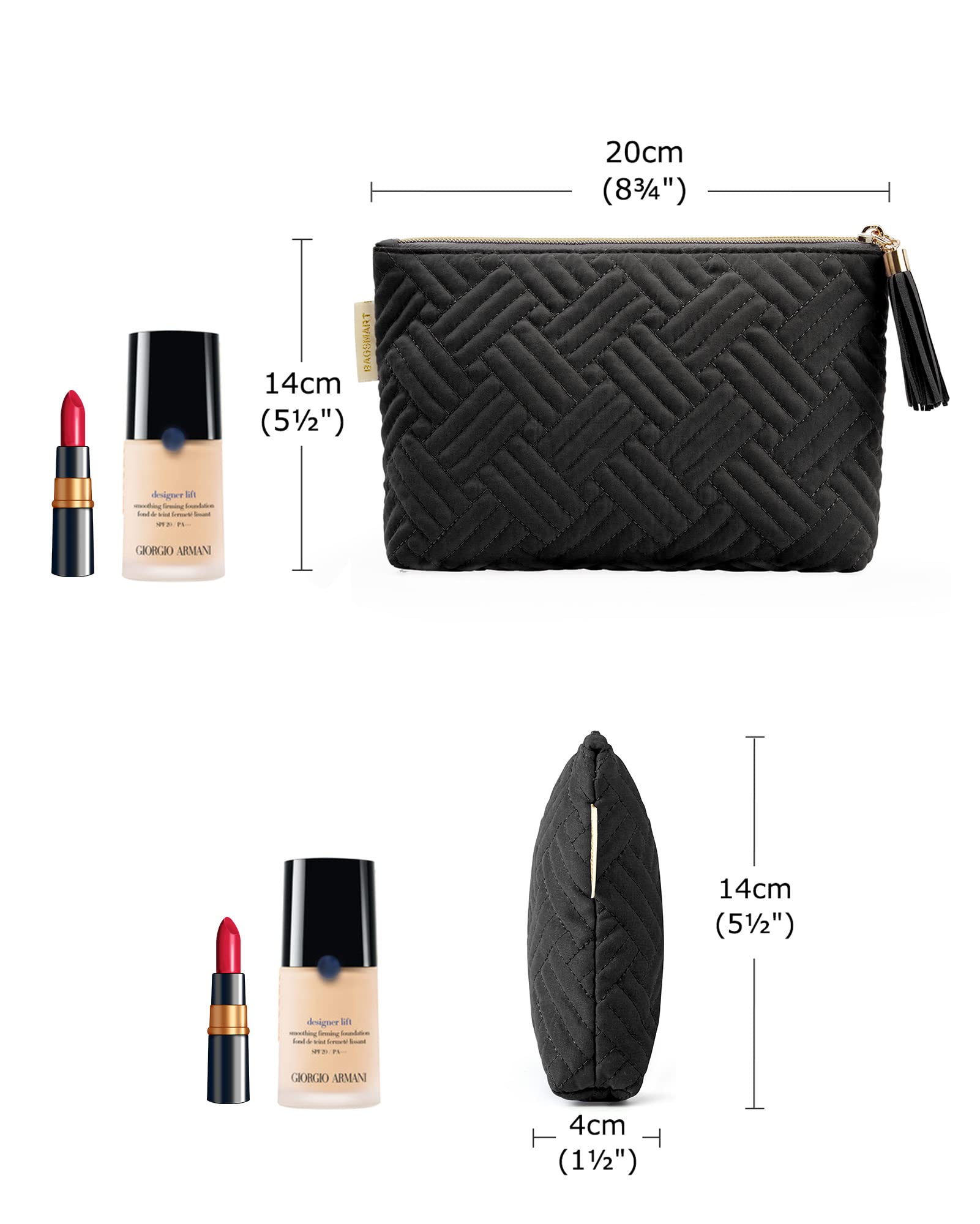 BAGSMART textured material stays cleaner and resists dirt over time