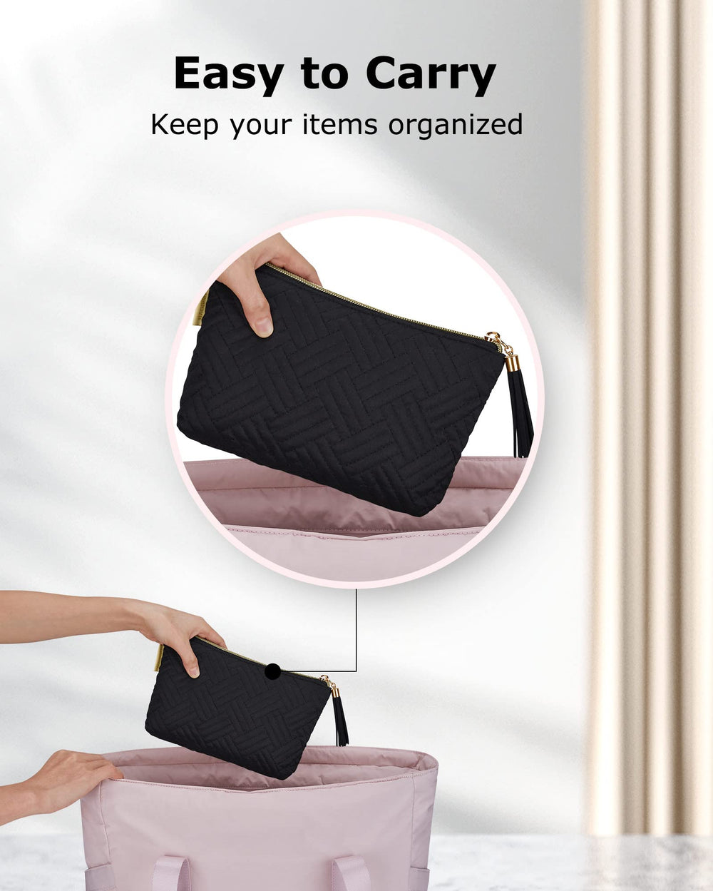 BAGSMART multifunctional pouch suitable as a gift bag or daily organizer