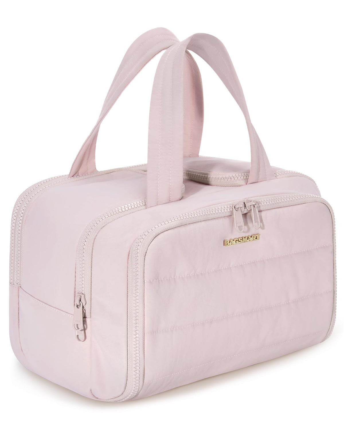 BAGSMART Crush Travel Toiletry Bag open full view for easy access to essentials.