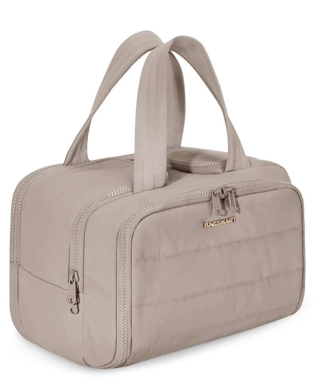 BAGSMART Crush travel toiletry bag wide-open front view for easy access