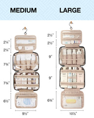 BAGSMART interior pockets hold bottles upright for neat organization.