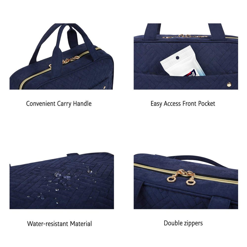 Lightweight design with carry handle for overnight trips.