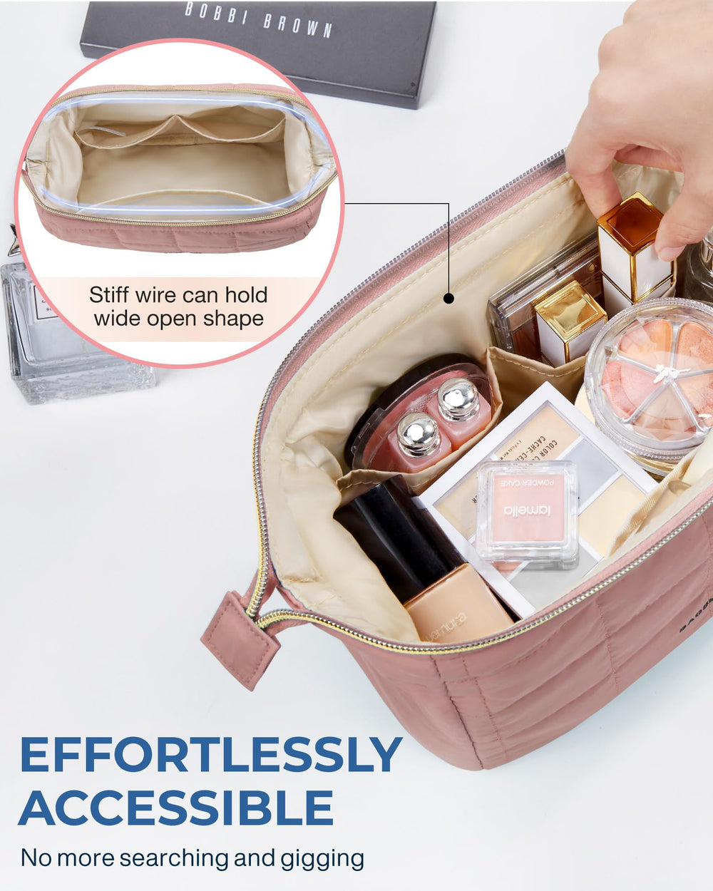 BAGSMART multi-functional design suits travel, purse organization, or gifts.