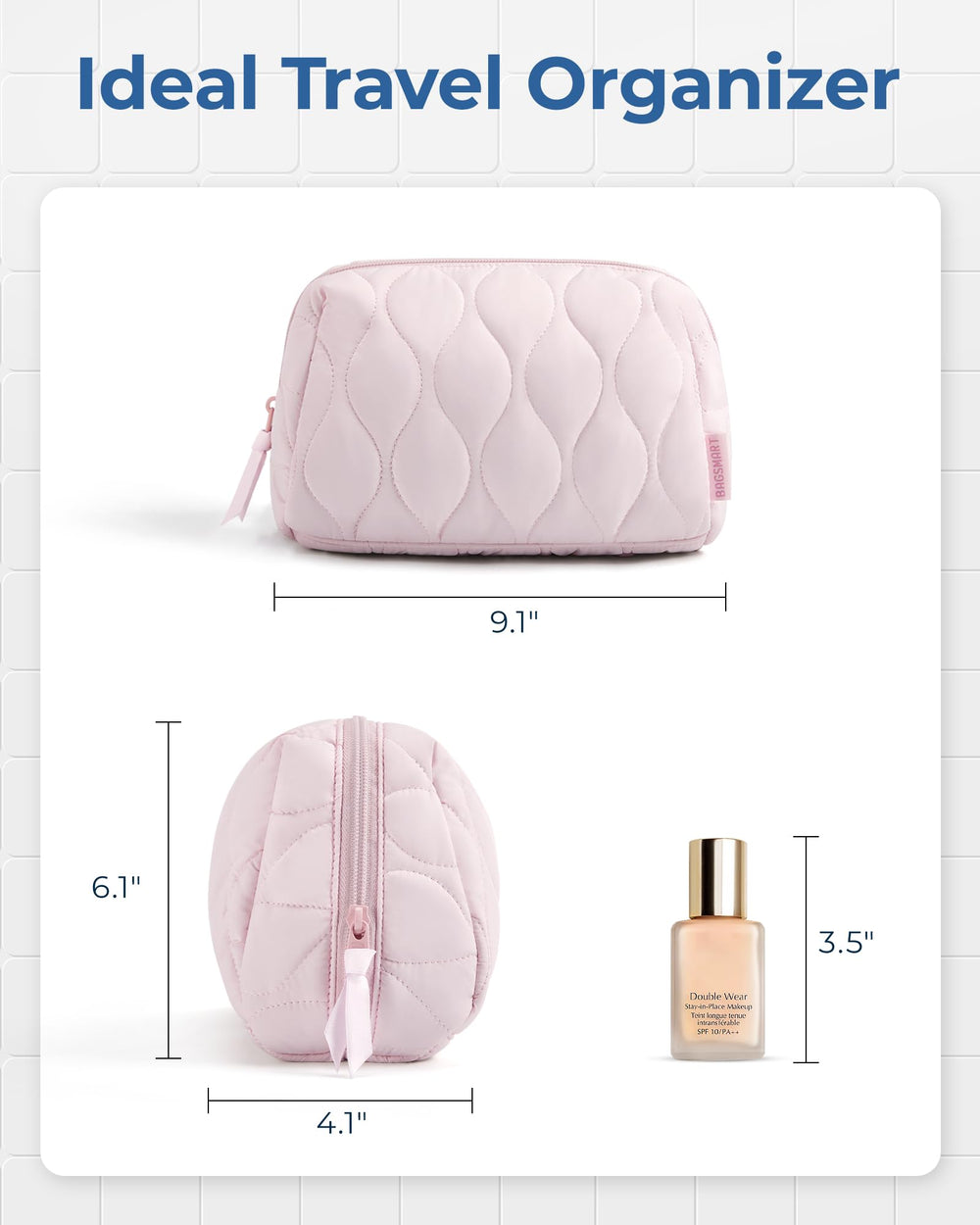 BAGSMART makeup bag gift-ready stylish organizer