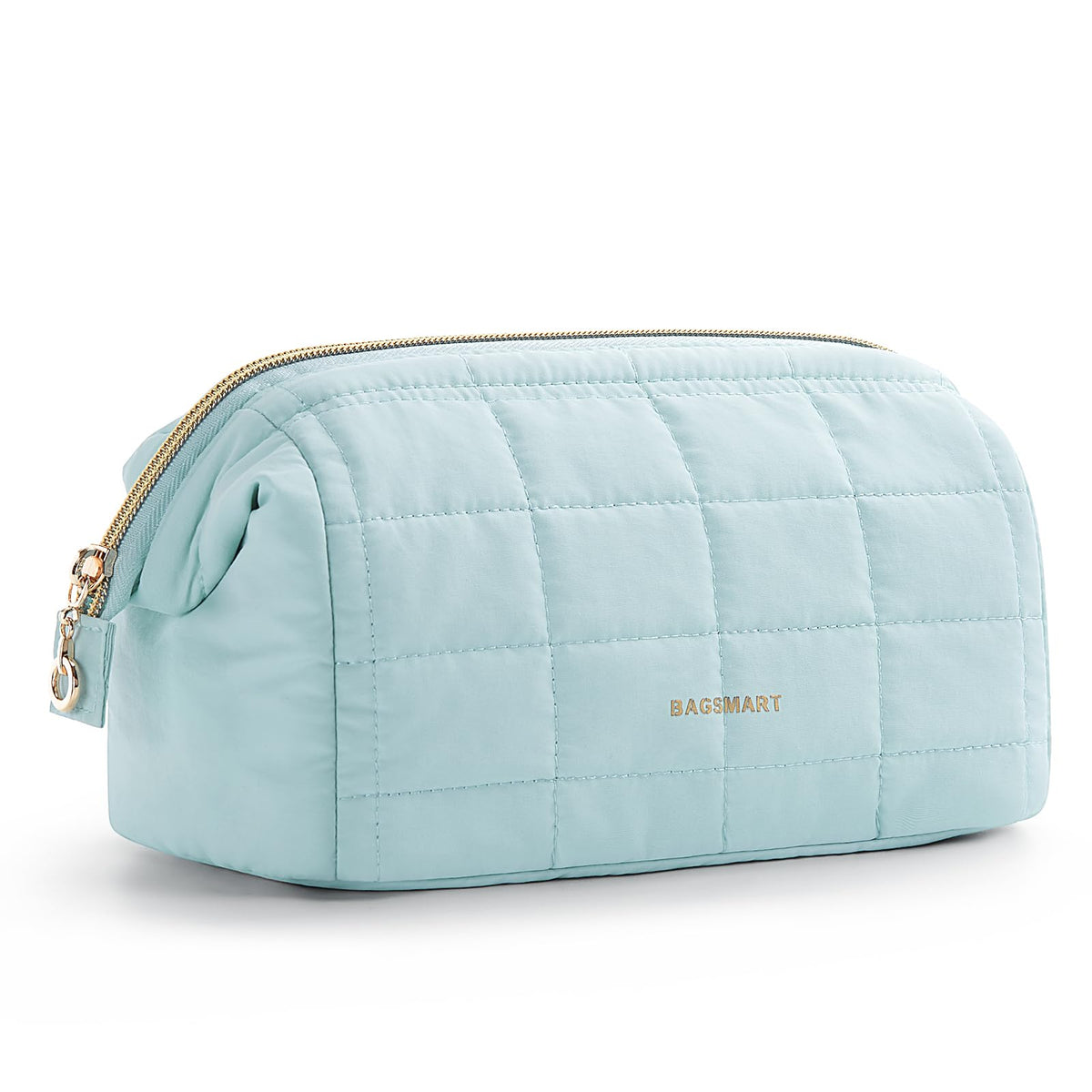 BAGSMART makeup bag wide opening for fast access to cosmetics on the go