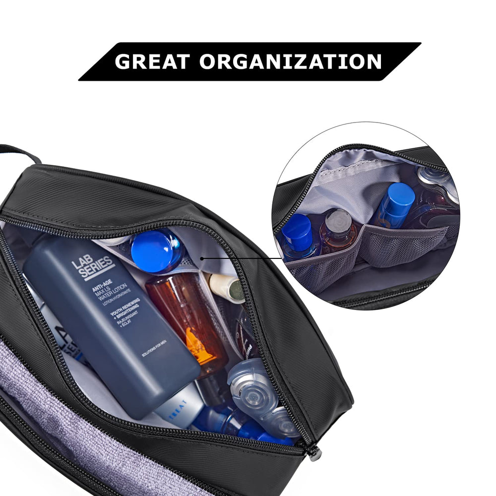 BAGSMART front waterproof pocket separates damp items during trips.