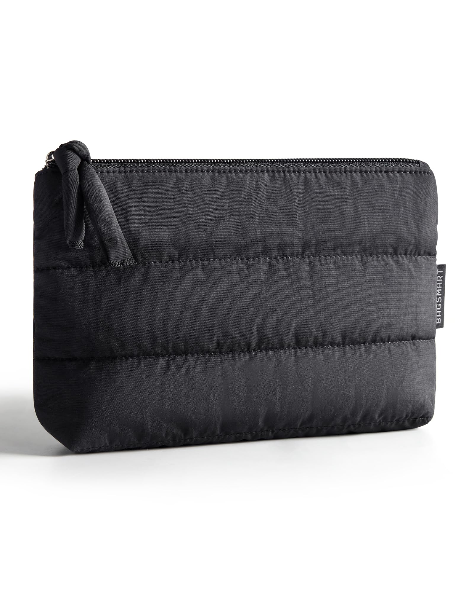 BagSmart small makeup bag with fluffy texture, ideal for everyday carry.