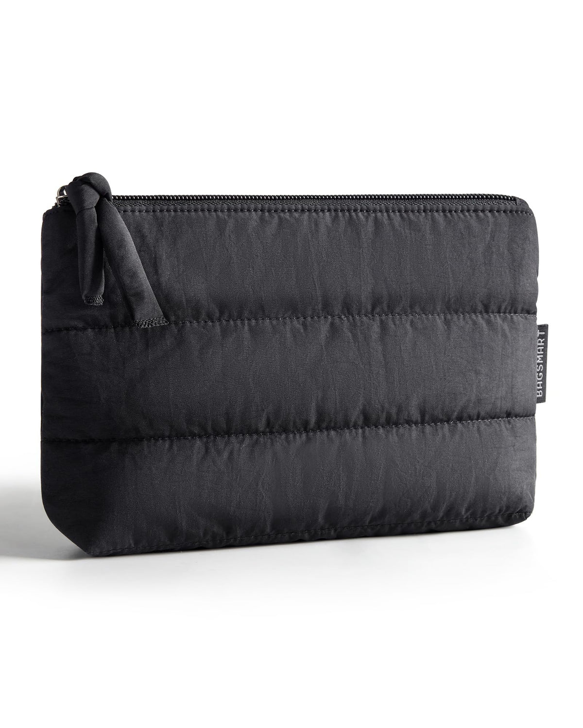 BagSmart small makeup bag with fluffy texture, ideal for everyday carry.