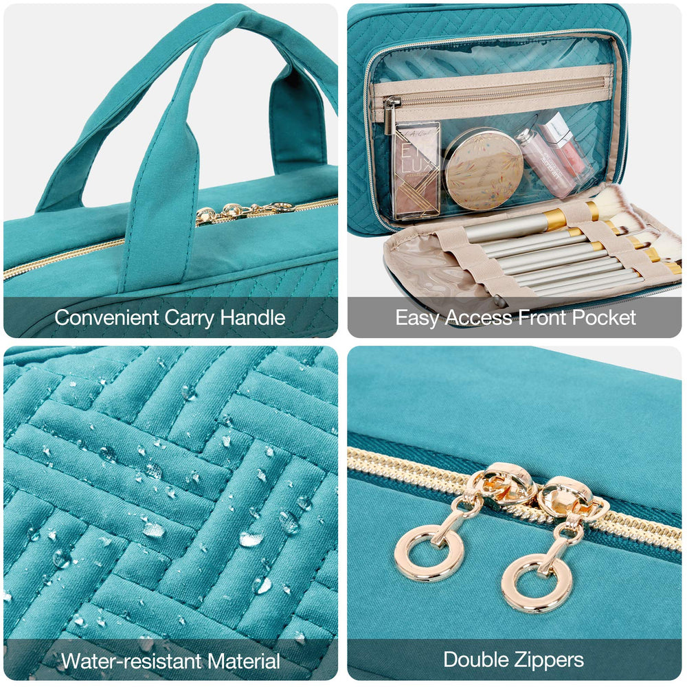 BAGSMART toiletry bag compact travel setup ideal for overnight and gym use.