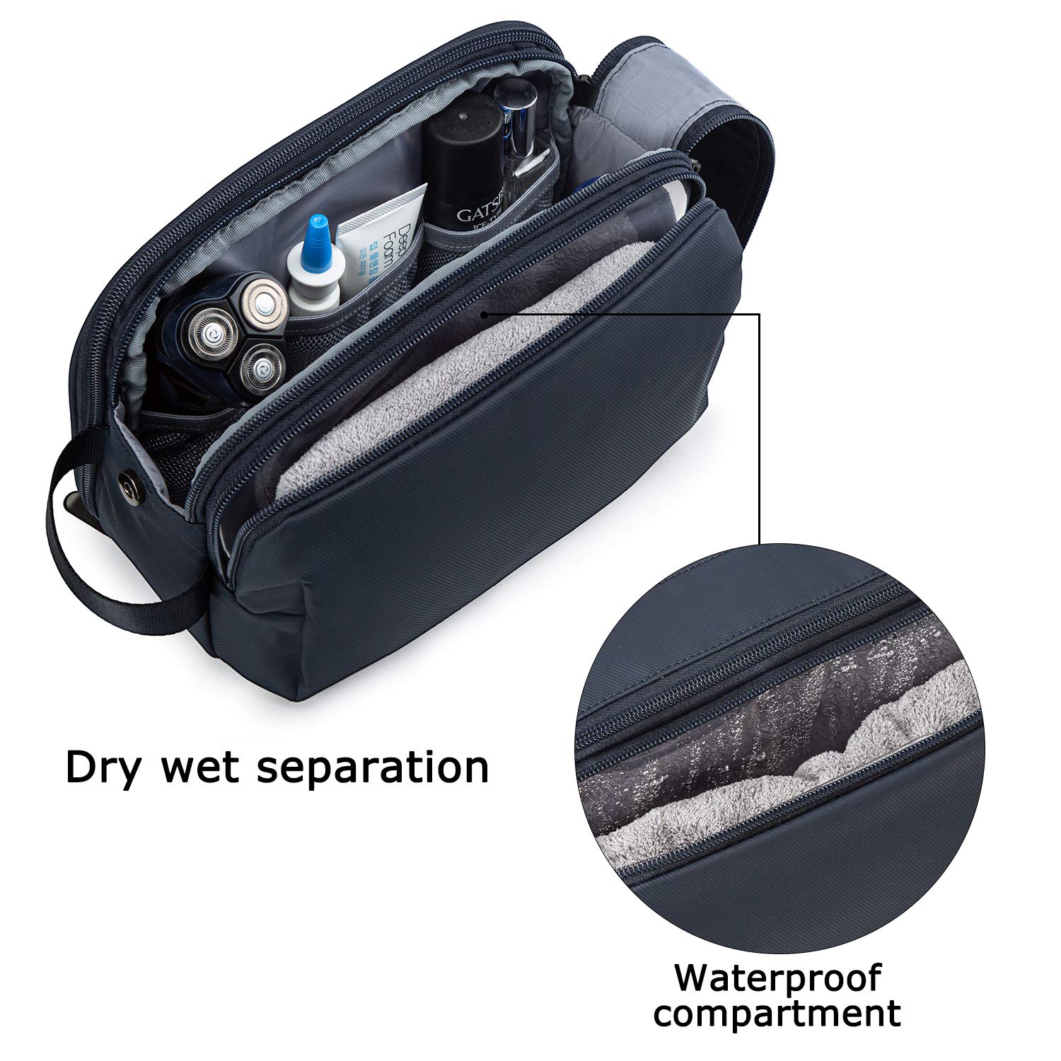 BAGSMART dual-zipper design for smooth opening and secure closure