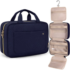 BAGSMART Toiletry Bag with hanging hook for easy bathroom storage on the go