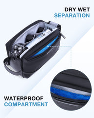 BAGSMART interior pockets for organized grooming items and accessories.