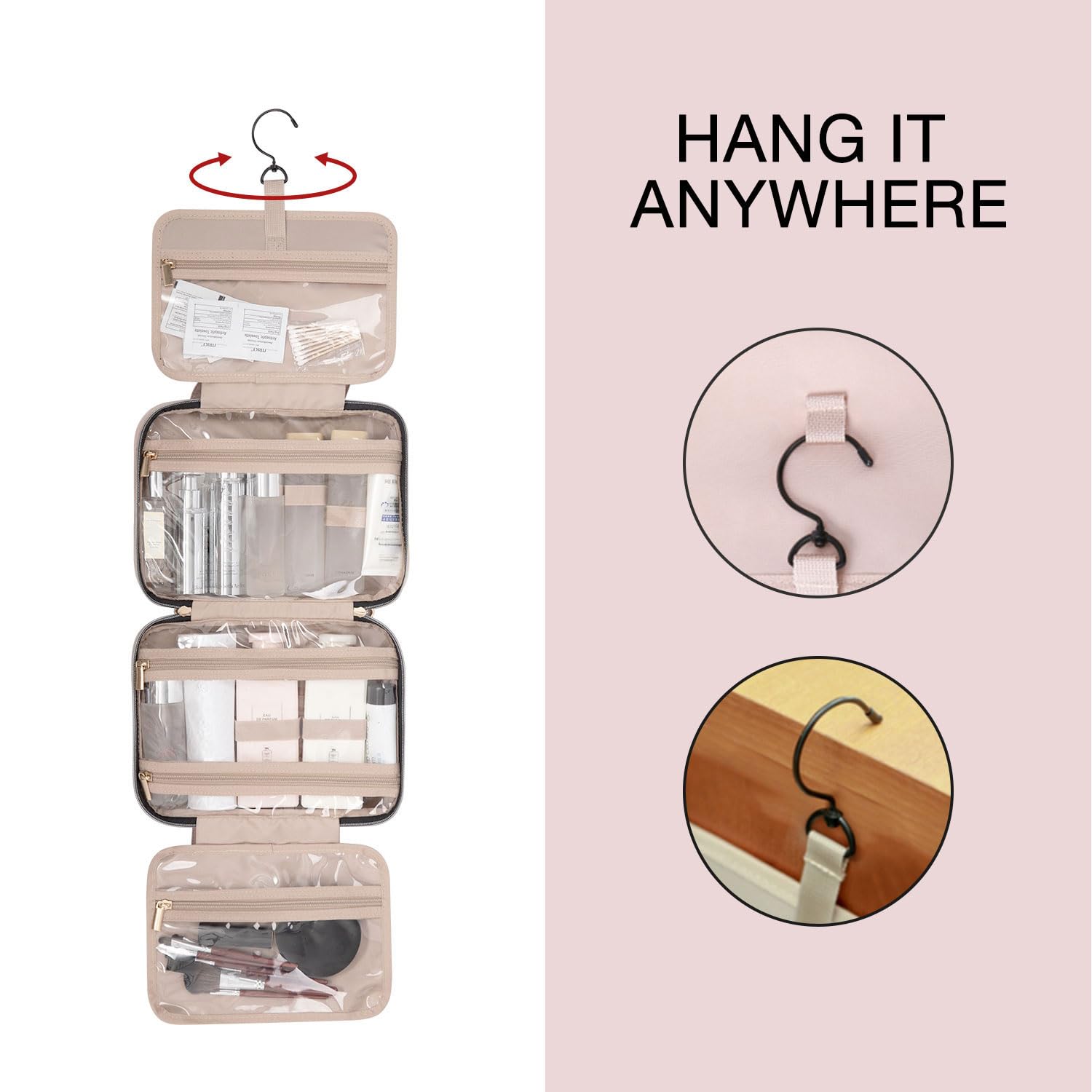 BAGSMART lightweight design makes packing effortless for trips and gym visits