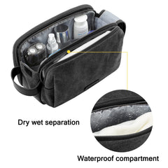 Back waterproof pocket and front zip pocket with mesh for small items, BAGSMART bag.