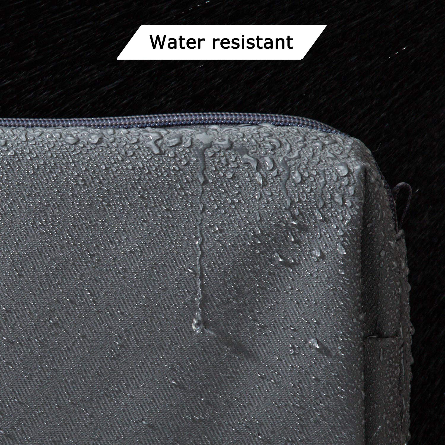 BAGSMART Toiletry Bag dual zipper design enables quick access and reduces snagging.