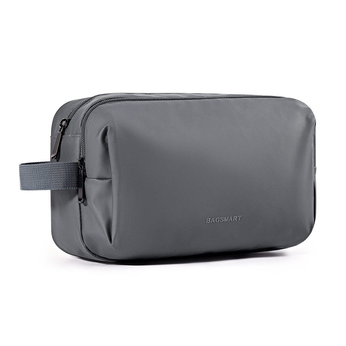 BAGSMART Toiletry Bag for Men front view, compact and travel ready.
