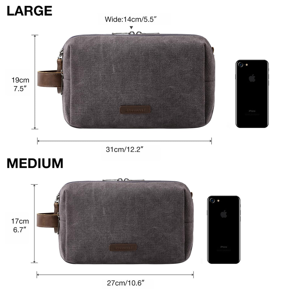 BAGSMART Portable toiletry organizer versatile for short trips or longer stays.