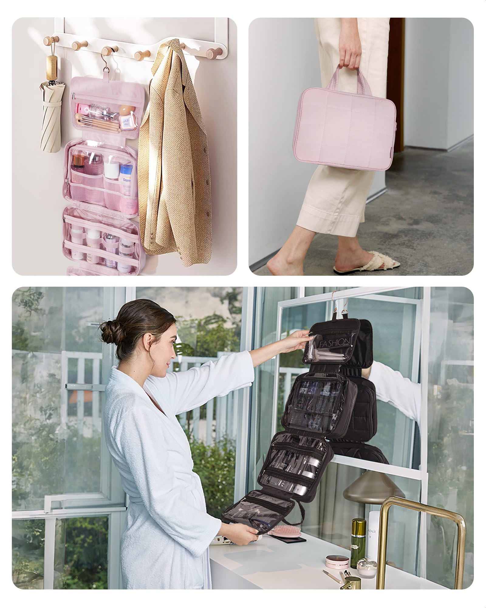 BAGSMART two-way zipper design allows easy access without fully opening.