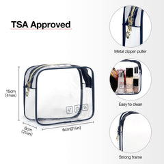 BAGSMART transparent TSA-approved bag simplifies security screening.