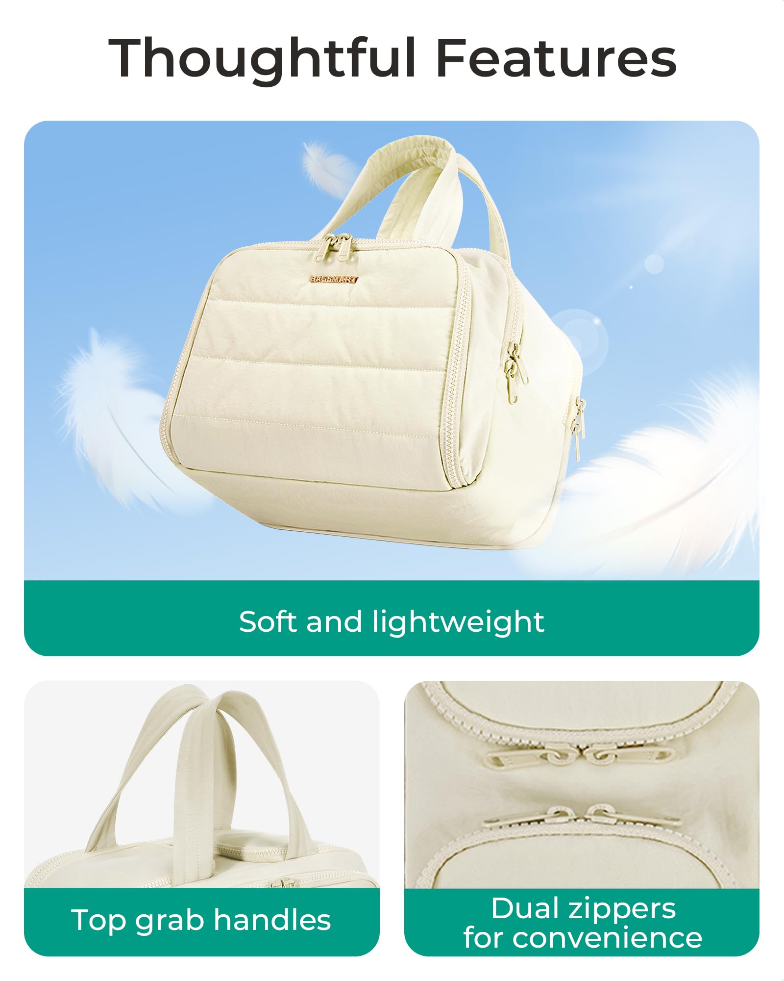 BAGSMART bag shows a wide-opening top for easy access.