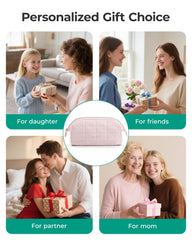BAGSMART travel cosmetic bag with spacious interior and organized pockets.