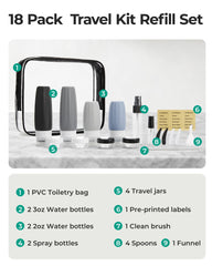 BagSmart clear travel kit bag keeps items neatly organized in one place.