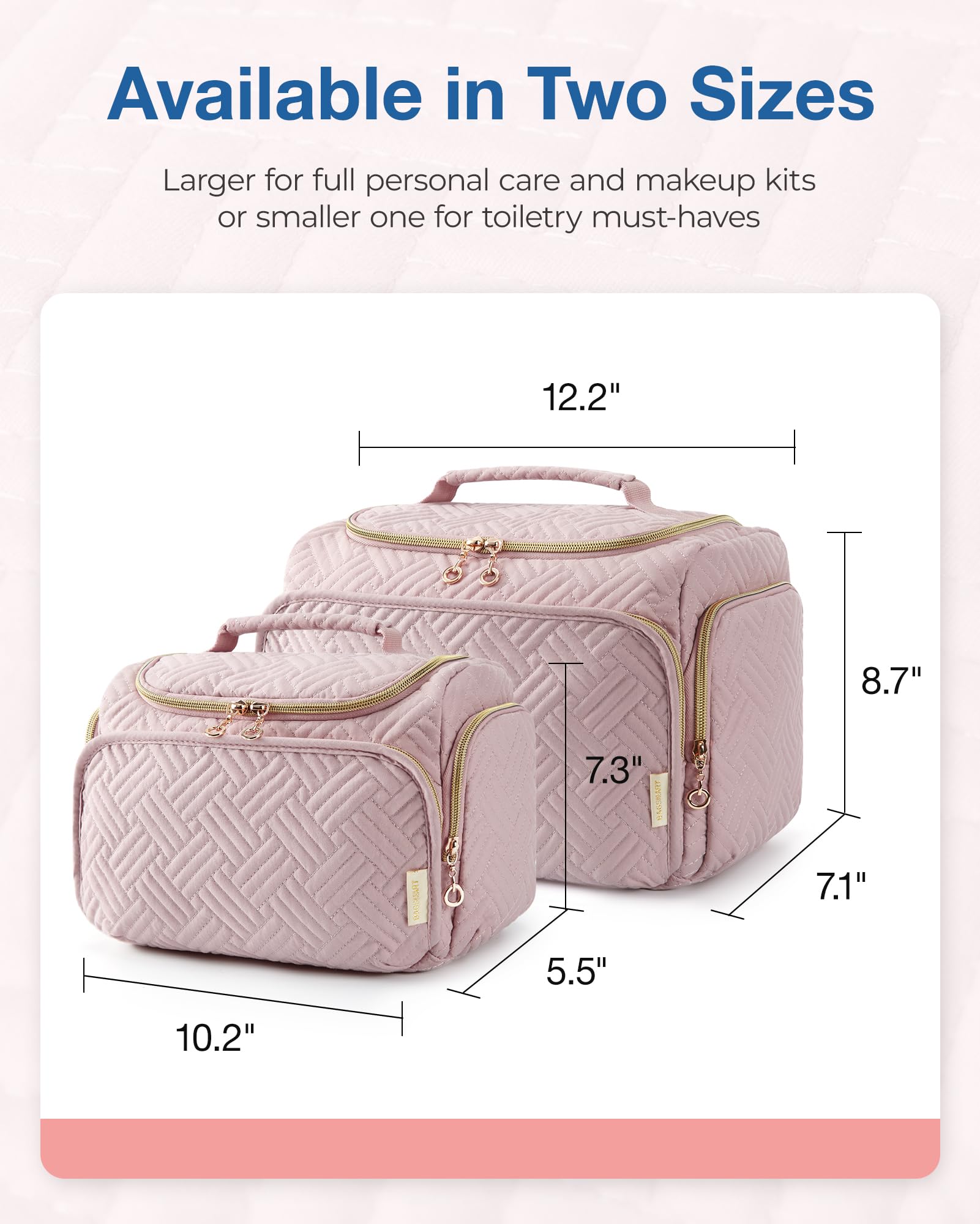 BAGSMART travel bag dry-wet separation design simplifies cleanup