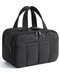 BAGSMART travel toiletry bag front pocket with mesh pockets for organized access.