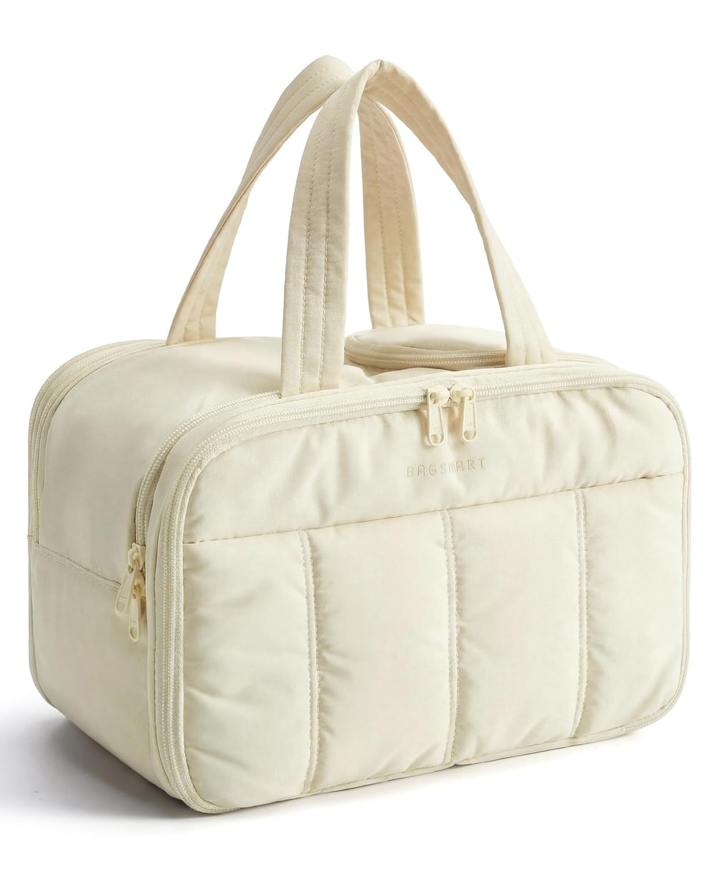 BAGSMART travel toiletry bag front pocket mesh for organized essentials