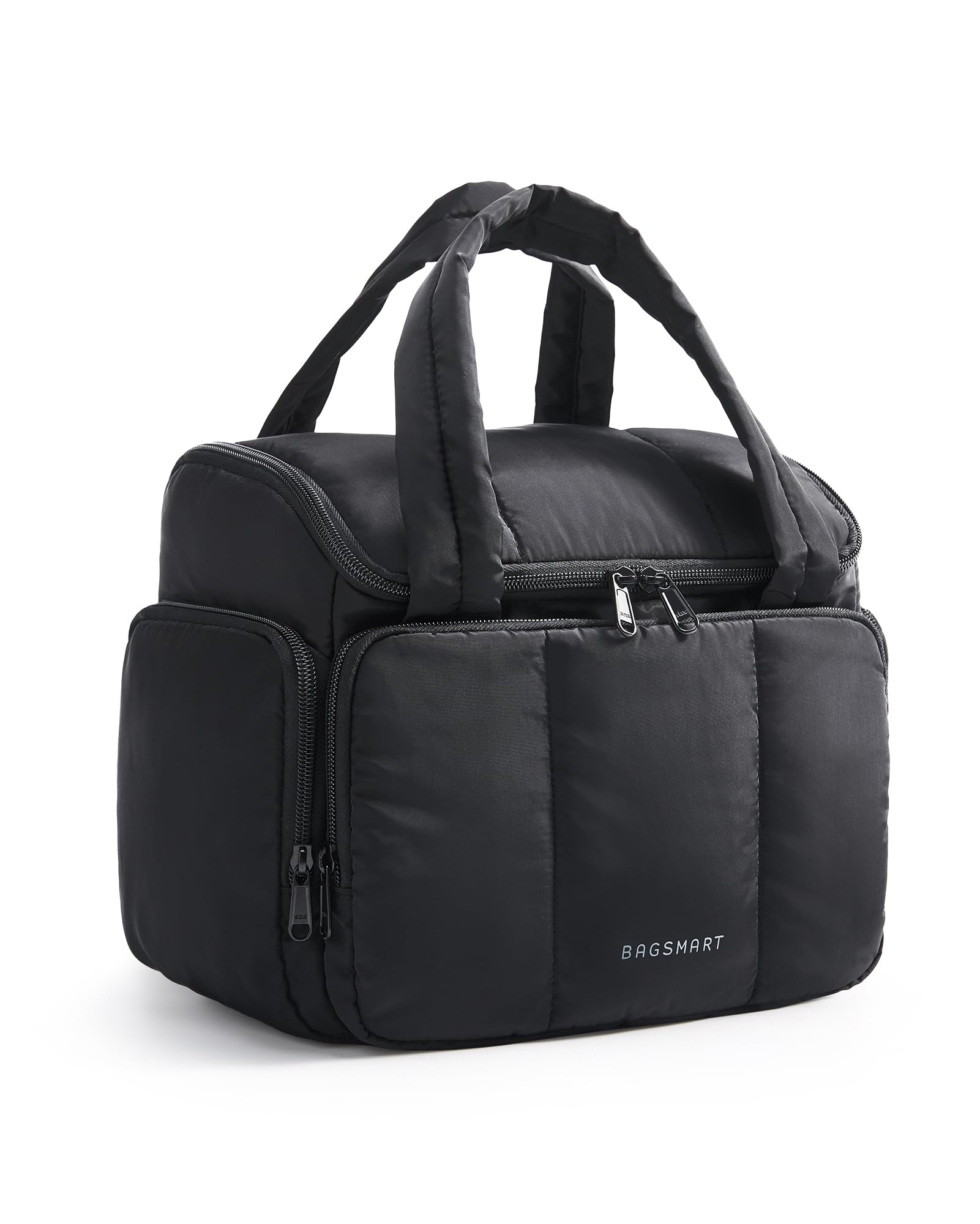 BAGSMART Travel Toiletry Bag front view showing organized compartments