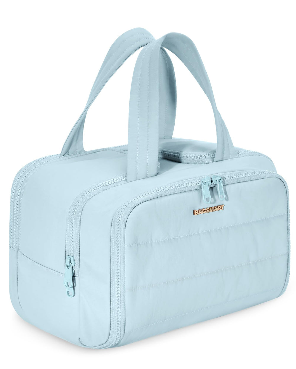 BAGSMART travel toiletry bag with full opening for quick access on the go.