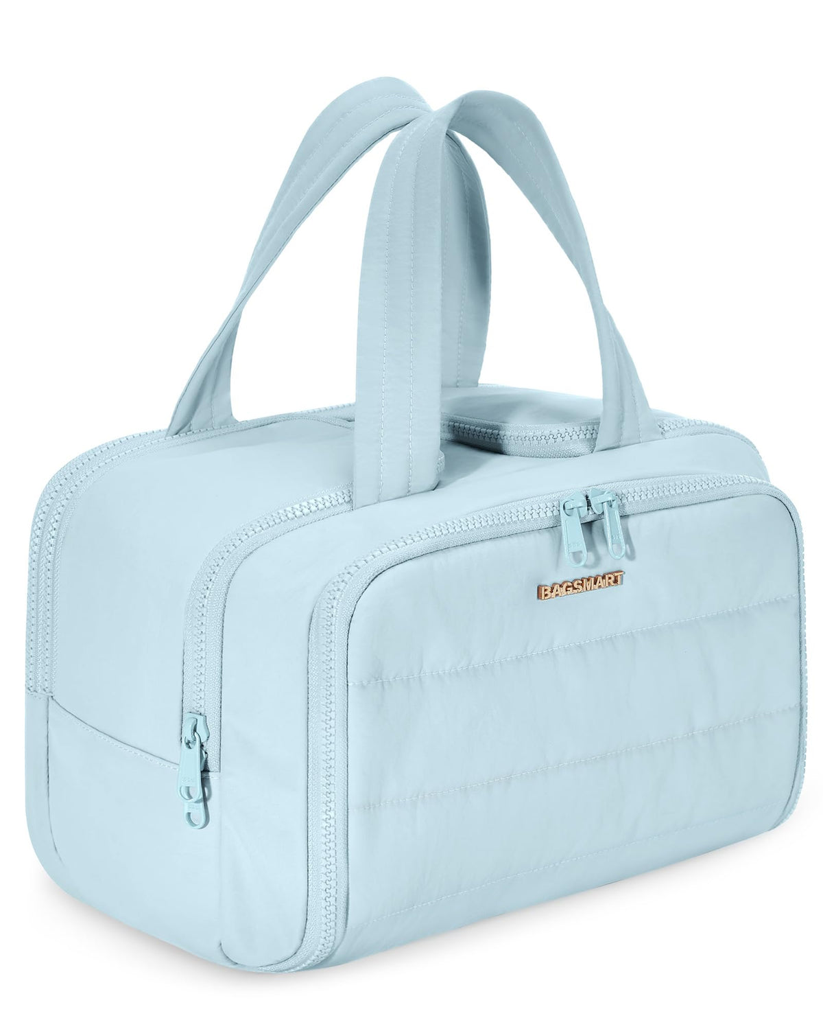 BAGSMART travel toiletry bag with full opening for quick access on the go.