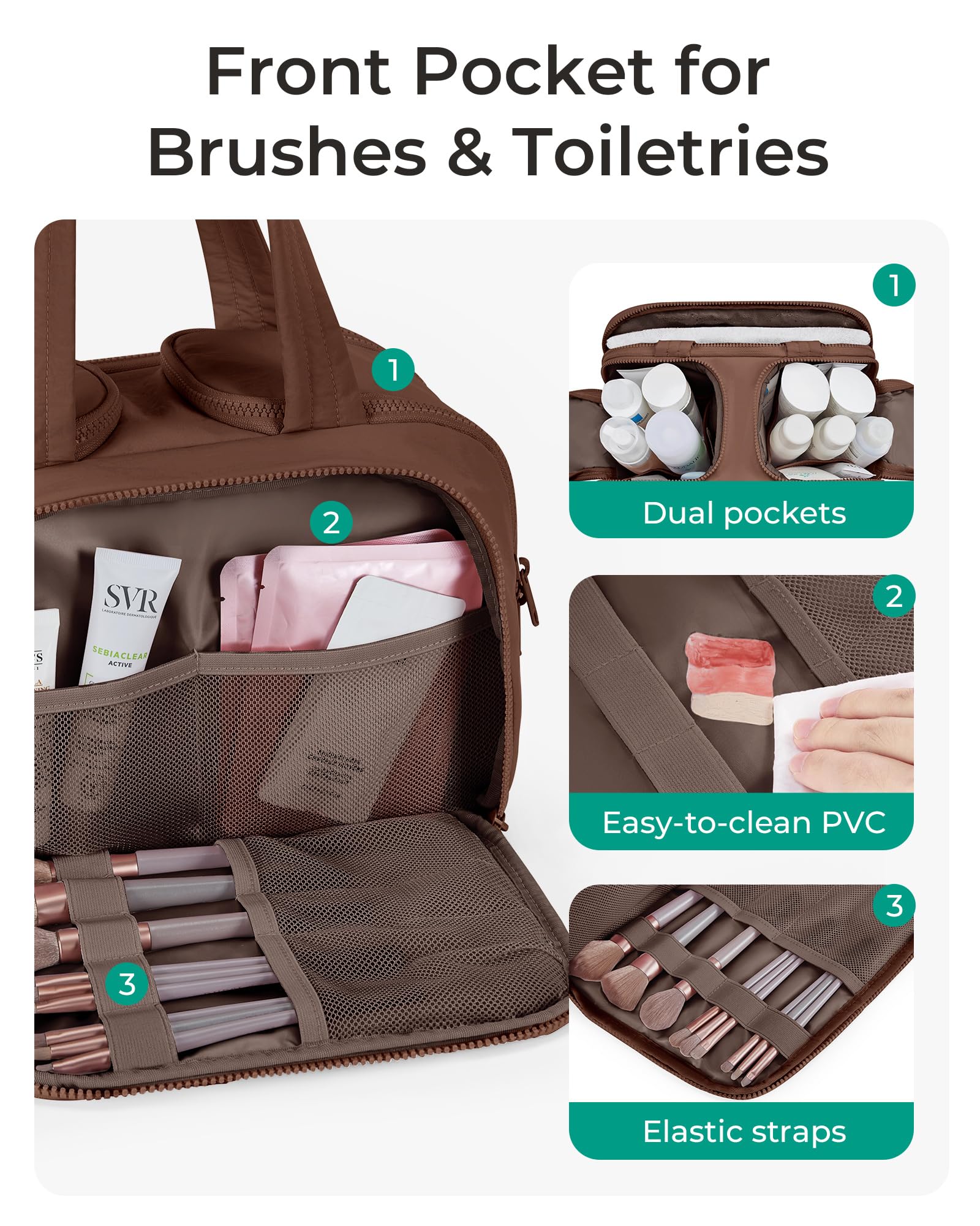 BAGSMART full-opening design for quick access and easy packing.