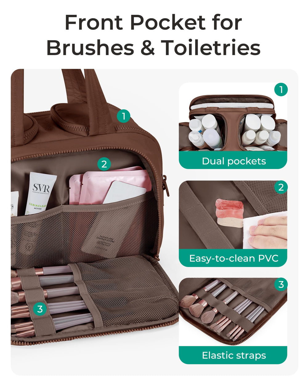 BAGSMART full-opening design for quick access and easy packing.