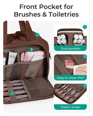 BAGSMART full-opening design for quick access and easy packing.