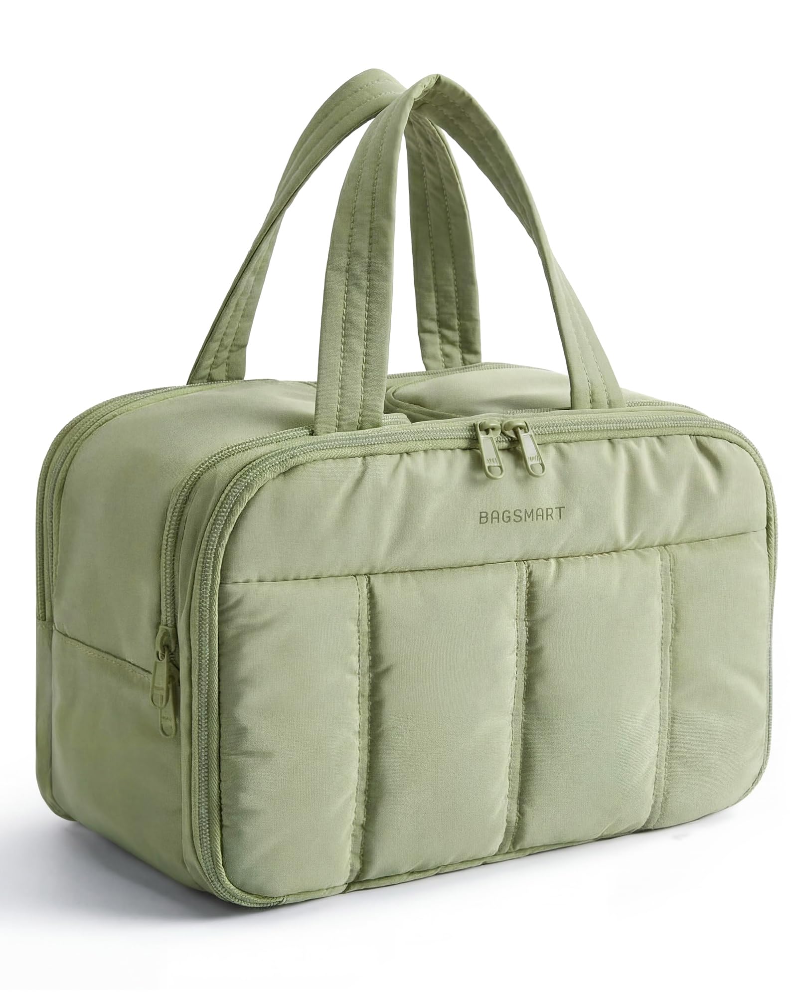 BAGSMART travel toiletry bag with handle for easy carrying