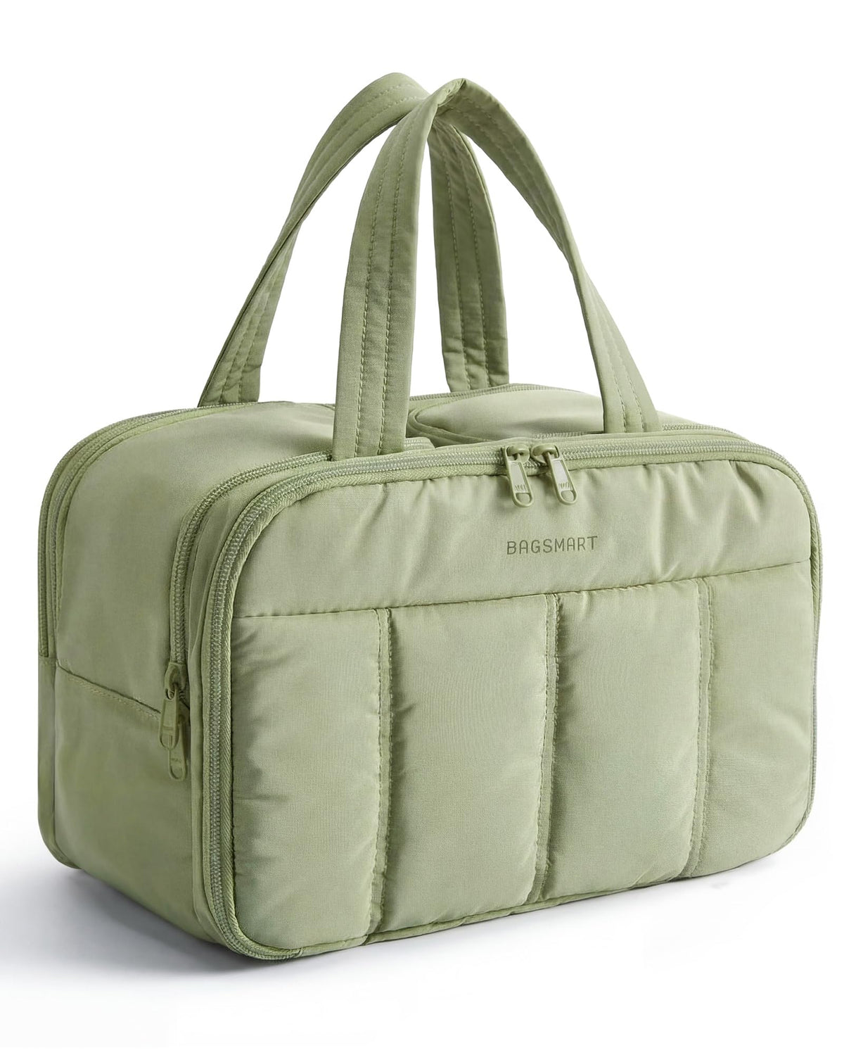 BAGSMART travel toiletry bag with handle for easy carrying